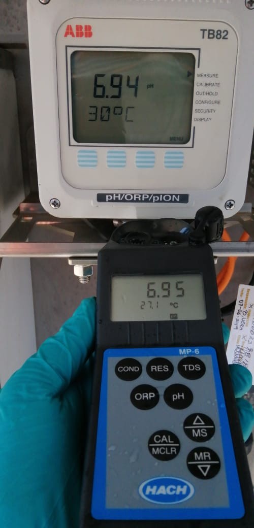 Toma de muestras analíticas en planta desaladora, imagen 3